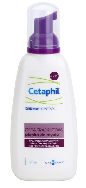 Cetaphil DermaControl tisztító hab az aknéra hajlamos zsíros bőrre  237 ml