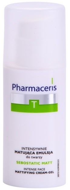 Pharmaceris T-Zone Oily Skin Sebostatic Matt mattító emulzió az aknéra hajlamos zsíros bőrre  50 ml
