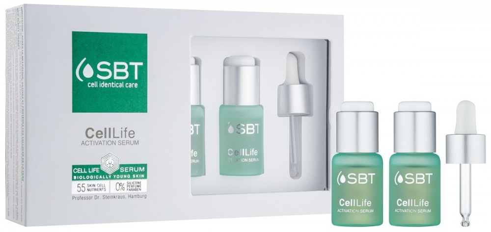 SBT CellLife aktivizáló szérum az arcbőr megerősítésére és nyugtatására mindennapi használatra  2 x 15 ml