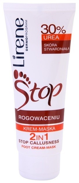 Lirene Foot Care 2 az 1-ben krém és maszk lábakra bőrkeményedés ellen (30 % Urea) 75 ml