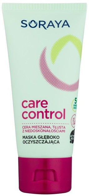 Soraya Care & Control mélyen tisztító maszk zsíros és problémás bőrre  50 ml