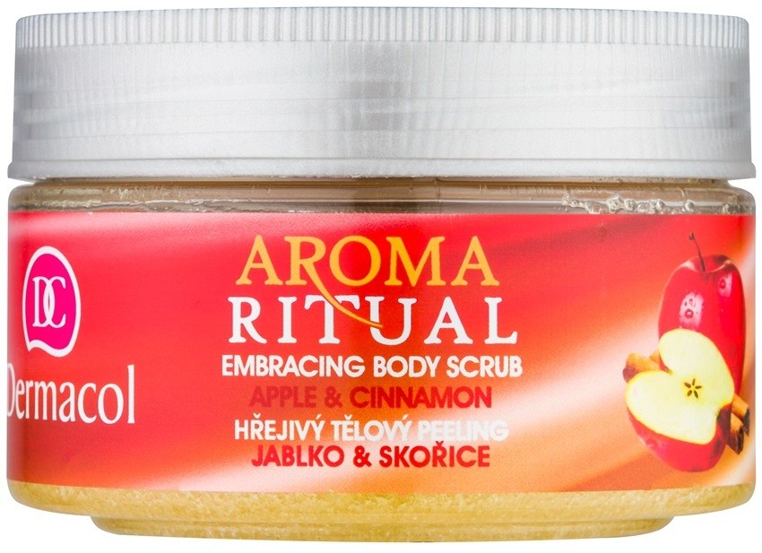 Dermacol Aroma Ritual melegítő testpeeling alma és fahéj  200 g