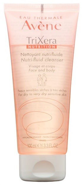 Avène TriXera Nutrition tisztító gél arcra és testre  100 ml