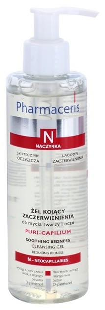 Pharmaceris N-Neocapillaries Puri-Capilium nyugtató tisztító gél az érzékeny, vörösödésre hajlamos bőrre  190 ml