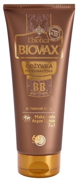 L'biotica Biovax Natural Oil hidratáló kondicionáló azonnali hatással  200 ml