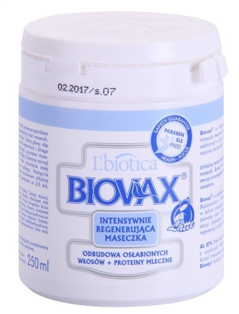 L'biotica Biovax Weak Hair erősítő maszk meggyengült hajra  250 ml