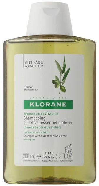Klorane Olive Extract sampon esszenciális oliva kivonattal  200 ml