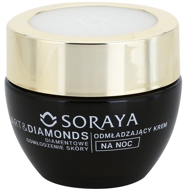 Soraya Art & Diamonds fiatalító éjszakai krém gyémántporral 50+  50 ml