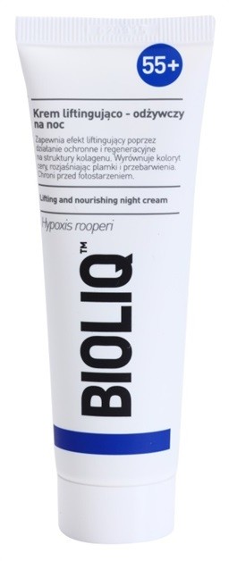 Bioliq 55+ éjszakai intenzív krém az arcbőr regenerálására és megújítására  50 ml