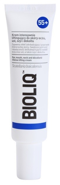 Bioliq 55+ intenzív liftinges krém a szem, száj, nyak és dekoltázs gyengéd bőrére  30 ml