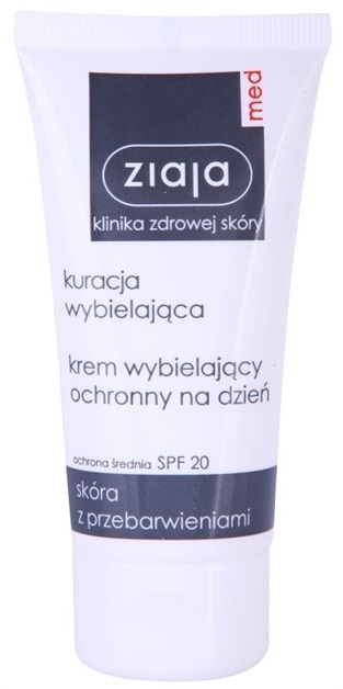 Ziaja Med Whitening Care védőkrém a pigmentfoltok ellen SPF 20  50 ml