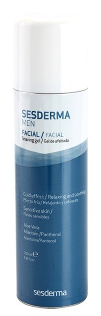 Sesderma Men nyugtató borotválkozó gél az érzékeny arcbőrre  200 ml