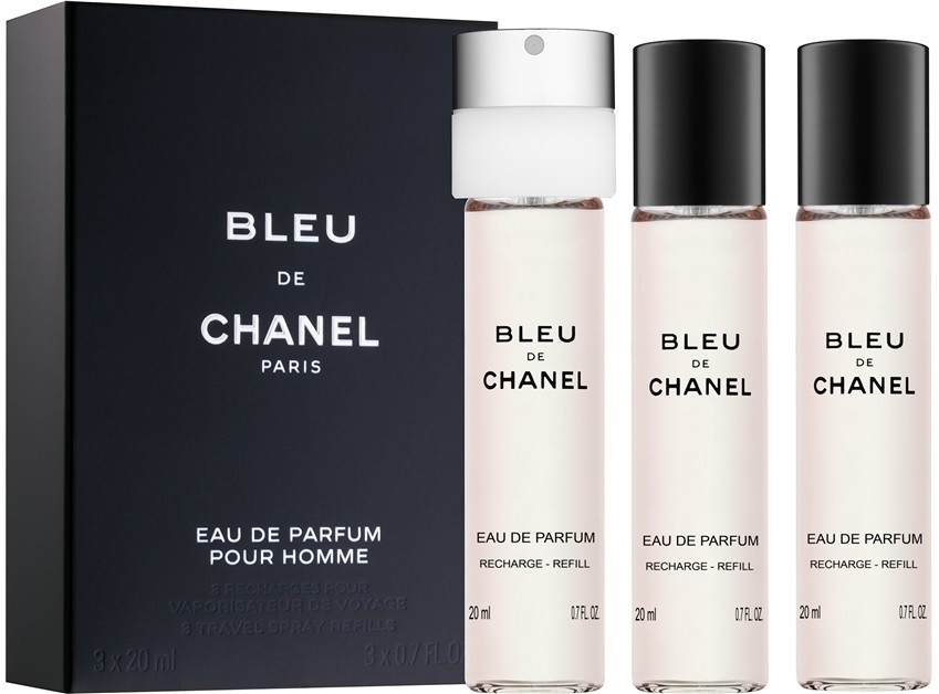 Chanel Bleu de Chanel eau de parfum férfiaknak 3 x 20 ml (3 x utántöltő)