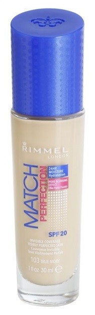 Rimmel Match Perfection folyékony make-up SPF 20 árnyalat 103 True Ivory 30 ml
