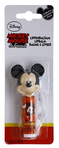 Disney Cosmetics Mickey Mouse & Friends gyümölcs ízű ajakbalzsam Strawberry 4,5 g