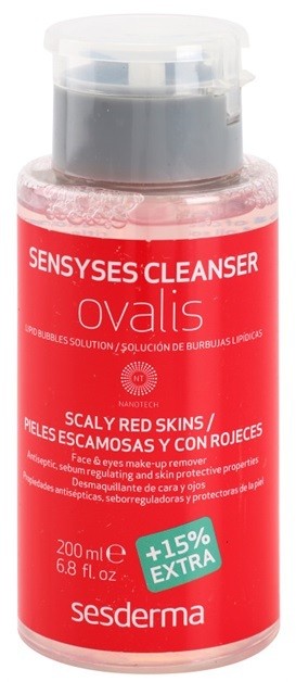 Sesderma Sensyses Cleanser Ovalis make-up lemosó az érzékeny, vörösödésre hajlamos bőrre  200 ml