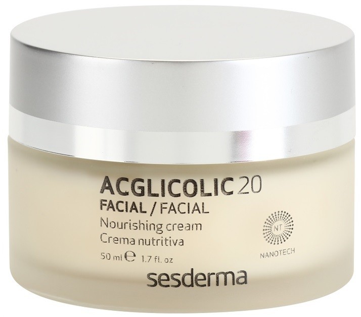 Sesderma Acglicolic 20 Facial tápláló fiatalító krém száraz és nagyon száraz bőrre  50 ml