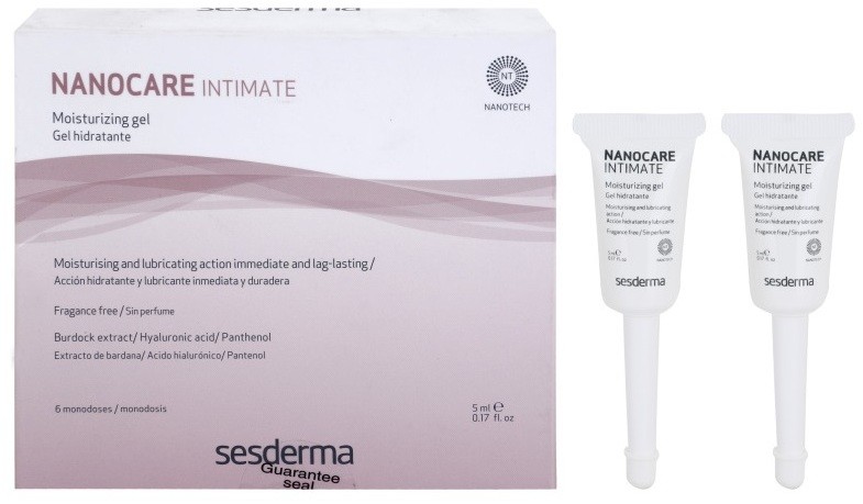 Sesderma Nanocare Intimate nyugtató gél az intim részekre  6 x 5 ml