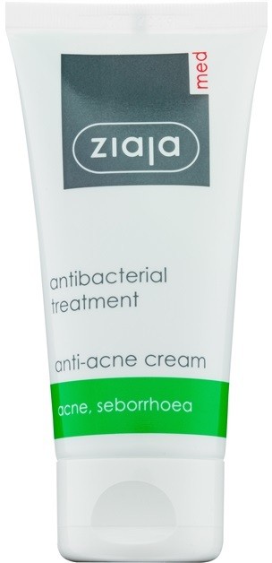 Ziaja Med Antibacterial Care helyi ápolás pattanásos bőrre arcra és testre  50 ml