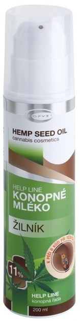 Topvet Hemp Seed Oil kender-tej a nehéz és fáradt lábakra  200 ml