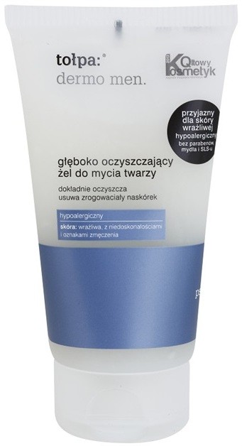 Tołpa Dermo Men mélyen tisztító gél az arcra  150 ml