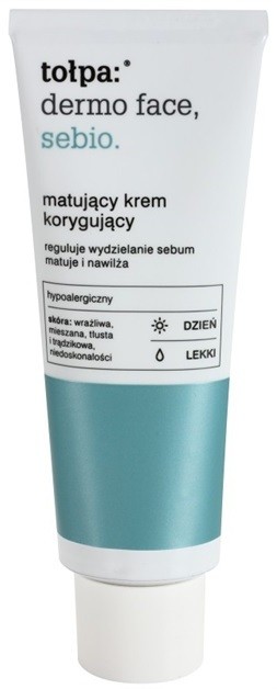 Tołpa Dermo Face Sebio mattító nappali krém zsíros bőrre  40 ml