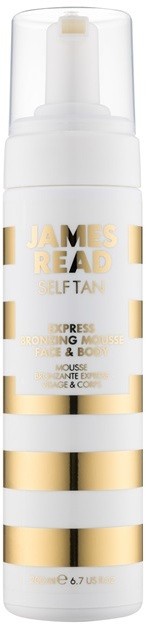 James Read Self Tan bronzosító hab expressz hatással testre és arcra  200 ml