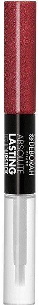 Deborah Milano Absolute Lasting tartós, két fázisú szájfény árnyalat 11 Pearly Burgundy 2 x 4 ml