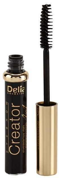 Delia Cosmetics Creator szemöldökzselé 4 in 1 árnyalat Black 7 ml
