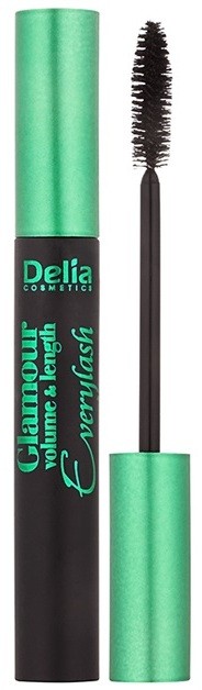 Delia Cosmetics Glamour dúsító, hosszabbító szempillaspirál, mely szétválasztja a pillákat árnyalat Black 11 ml