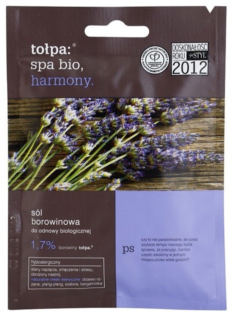 Tołpa Spa Bio Harmony tőzeges fürdősó levendulával  60 g
