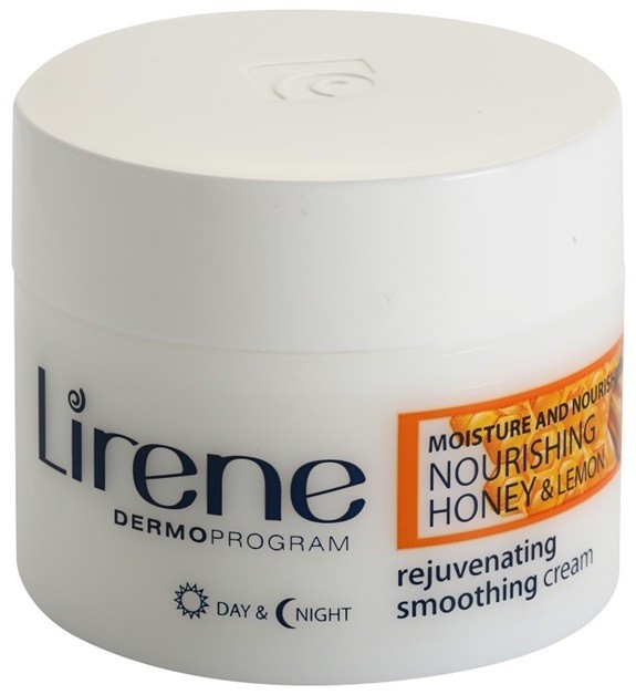 Lirene Moisture & Nourishment fiatalító és kisimító krém mézzel és citrommal  50 ml