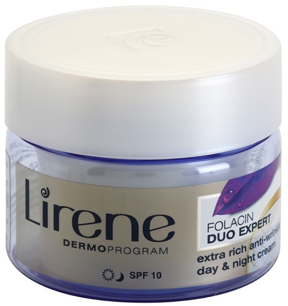 Lirene Folacin Duo Expert 60+ intenzív ránctalanító krém SPF 10  50 ml