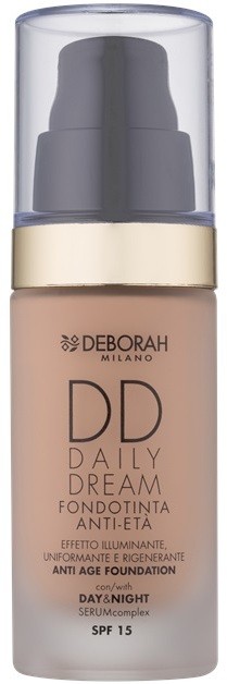 Deborah Milano DD Daily Dream make-up a bőr öregedése ellen SPF 15 árnyalat 01 Fair 30 ml