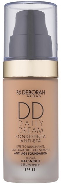 Deborah Milano DD Daily Dream make-up a bőr öregedése ellen SPF 15 árnyalat 03 Sand 30 ml