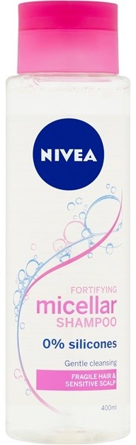 Nivea Micellar Shampoo erősítő micelláris sampon meggyengült hajra szilikonmentes  400 ml