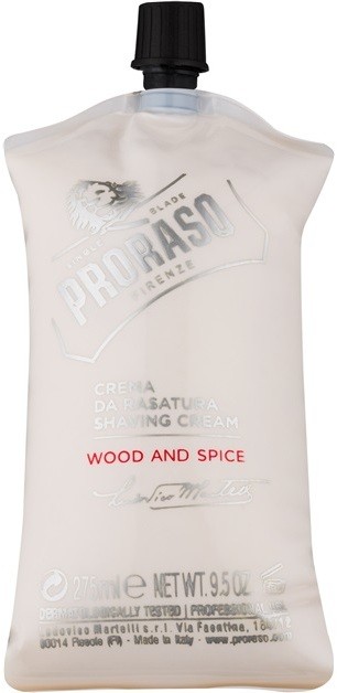 Proraso Wood and Spice borotválkozási krém  275 ml