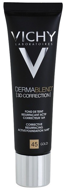 Vichy Dermablend 3D Correction korrekciós kisimító make-up SPF 25 árnyalat 45 Gold  30 ml