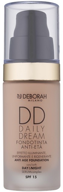 Deborah Milano DD Daily Dream make-up a bőr öregedése ellen SPF 15 árnyalat 00 Ivory 30 ml