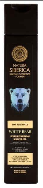 Natura Siberica Men felfrissítő tusfürdő gél uraknak  250 ml