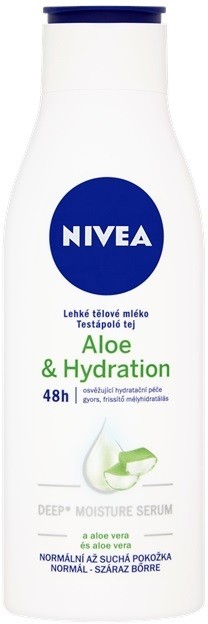 Nivea Aloe Hydration könnyű testápoló krém aleo verával  250 ml