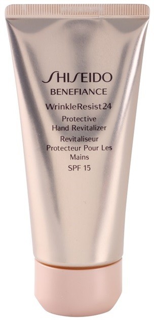 Shiseido Benefiance WrinkleResist24 regeneráló védőkrém kézre SPF 15  75 ml
