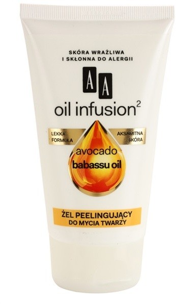 AA Cosmetics Oil Infusion2 Avocado Babassu tisztító peelinges gél  150 ml