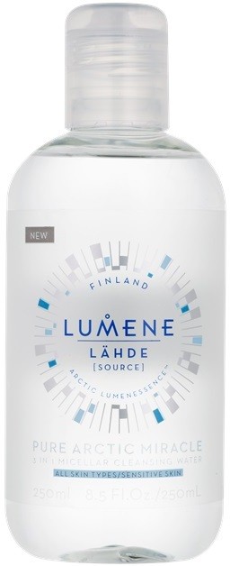 Lumene Lähde [Source of Hydratation] micelláris tisztító víz minden bőrtípusra, beleértve az érzékeny bőrt is  250 ml