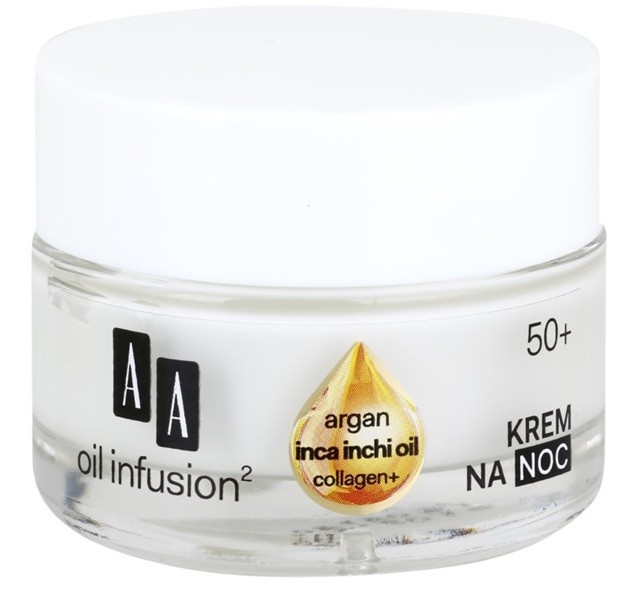 AA Cosmetics Oil Infusion2 Argan Inca Inchi 50+ éjszakai regeneráló krém remodellizációs hatással  50 ml