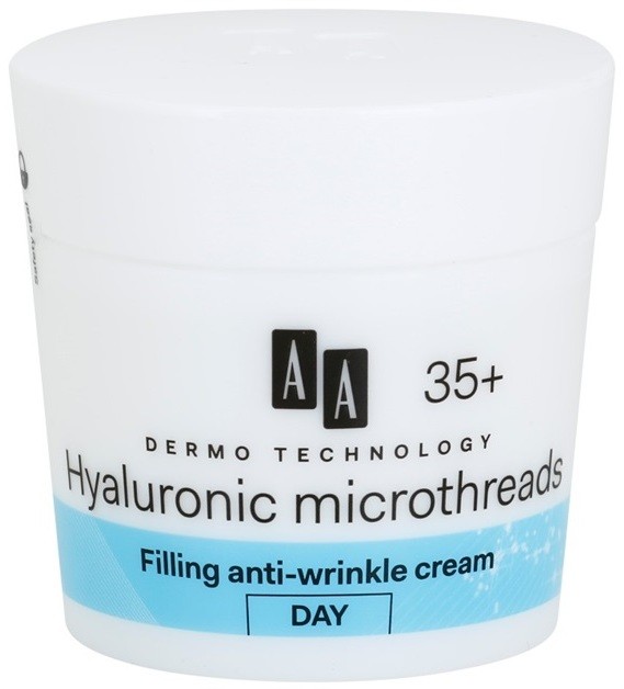 AA Cosmetics Dermo Technology Hyaluronic Microthreads  ráncfeltöltő nappali krém  35+  50 ml