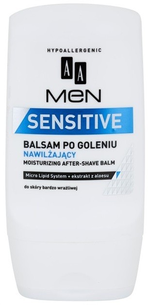 AA Cosmetics Men Sensitive hidratáló borotválkozás utáni balzsam  100 ml