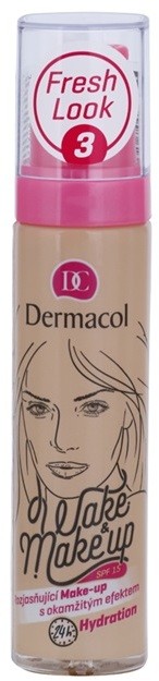 Dermacol Wake & Make-Up élénkítő make-up azonnali hatással árnyalat 3 (SPF 15) 30 ml