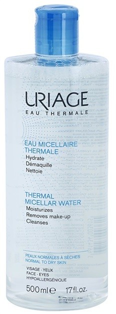 Uriage Eau Micellaire Thermale micelláris tisztító víz normál és száraz bőrre  500 ml