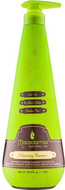 Macadamia Natural Oil Care könnyű hidratáló sampon dús hatásért szilikonmentes és szulfátmentes  1000 ml